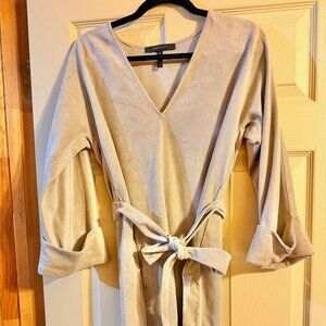 BCBGMaxAzria Faux-Suede Mini Dress